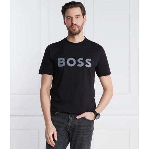T-shirt męski BOSS HUGO z krótkimi rękawami na wiosnę