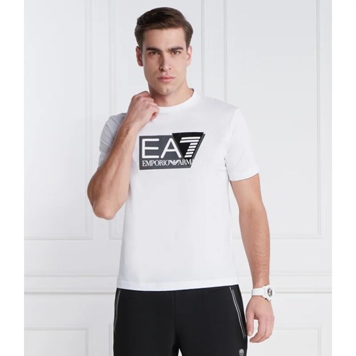 EA7 T-shirt | Regular Fit ze sklepu Gomez Fashion Store w kategorii T-shirty męskie - zdjęcie 167943543