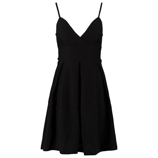 Miss Selfridge Sukienka letnia black zalando czarny abstrakcyjne wzory
