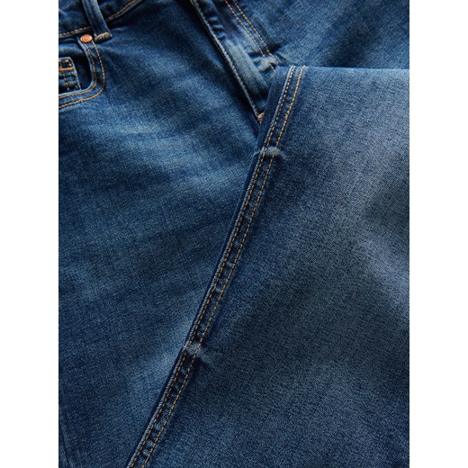 Reserved - Jeansy slim mid rise - granatowy ze sklepu Reserved w kategorii Jeansy damskie - zdjęcie 167946841