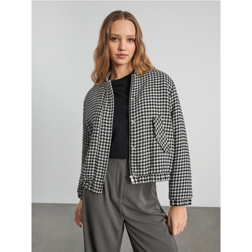 Kurtka damska Sinsay krótka bez kaptura casual szara 