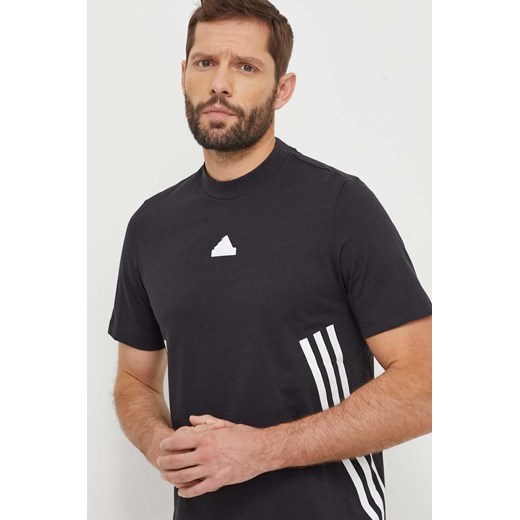 adidas t-shirt bawełniany męski kolor czarny z nadrukiem IX5196 ze sklepu ANSWEAR.com w kategorii T-shirty męskie - zdjęcie 167954590