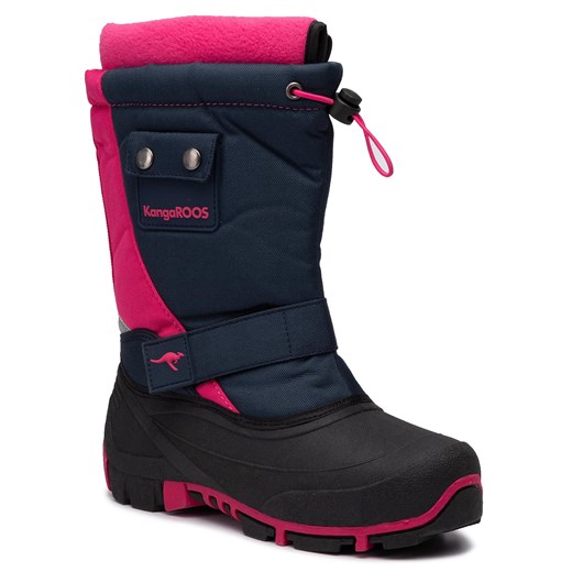 Śniegowce KangaRoos Kanga-Bean II 18416 000 4204 Dk Navy/Daisy Pink D Kangaroos 40 eobuwie.pl