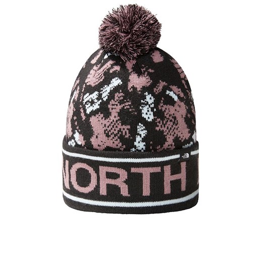 Czapka The North Face Ski Tuke Beanie 0A4SIEO3L1 - czarno-różowa ze sklepu streetstyle24.pl w kategorii Czapki zimowe męskie - zdjęcie 167954841