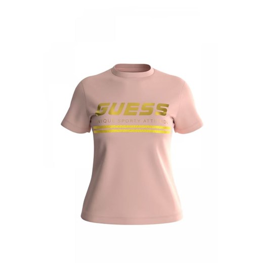 t-shirt damski guess v3bi13 i3z14 różowy ze sklepu Royal Shop w kategorii Bluzki damskie - zdjęcie 167957154