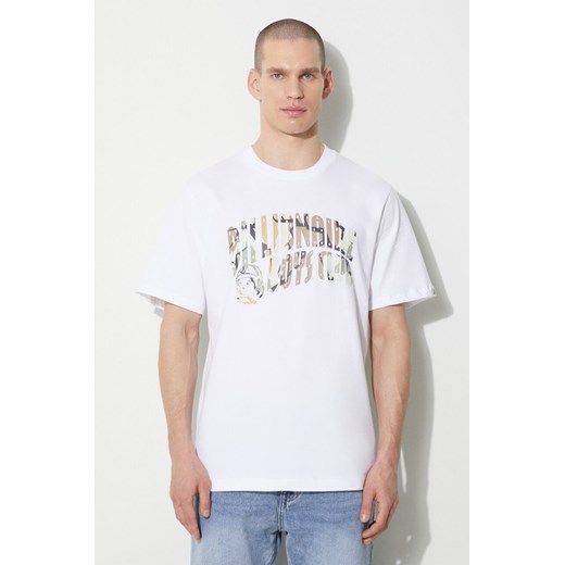 Billionaire Boys Club t-shirt bawełniany Camo Arch Logo męski kolor biały z nadrukiem B24133 ze sklepu PRM w kategorii T-shirty męskie - zdjęcie 167958293