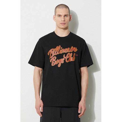Billionaire Boys Club t-shirt bawełniany Script Logo męski kolor czarny z nadrukiem B24134 ze sklepu PRM w kategorii T-shirty męskie - zdjęcie 167958301