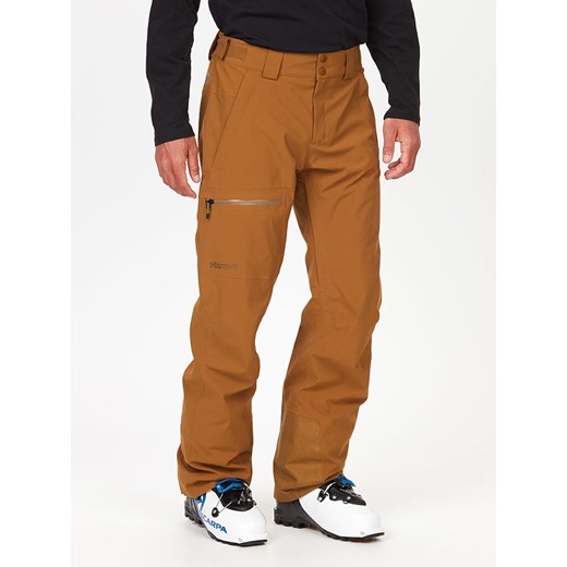 Marmot Spodnie narciarskie &quot;Refuge&quot; w kolorze jasnobrązowym ze sklepu Limango Polska w kategorii Spodnie męskie - zdjęcie 167960932