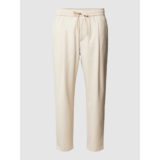 Spodnie materiałowe z elastycznym pasem model ‘HAKAN’ ze sklepu Peek&Cloppenburg  w kategorii Spodnie męskie - zdjęcie 167963033
