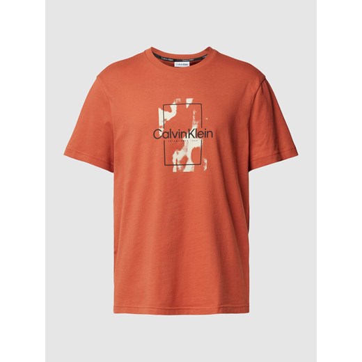 T-shirt z nadrukiem z logo model ‘CAMO’ ze sklepu Peek&Cloppenburg  w kategorii T-shirty męskie - zdjęcie 167963171