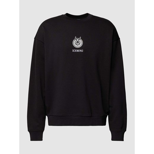Bluza z haftem Looney Tunes® w kolorze czarnym ze sklepu Peek&Cloppenburg  w kategorii Bluzy męskie - zdjęcie 167963341