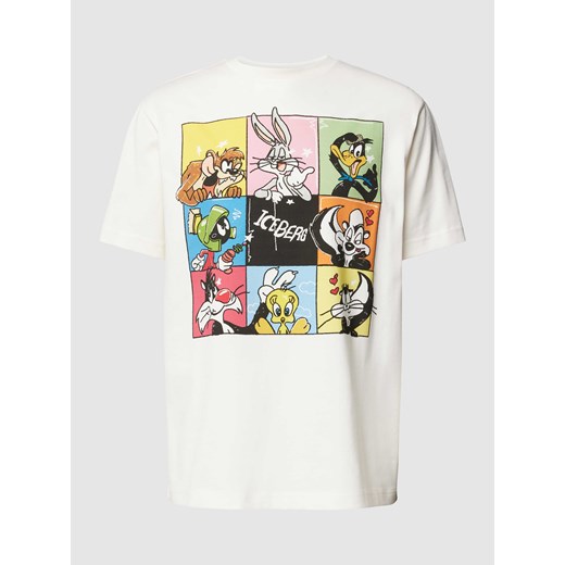 T-shirt z nadrukiem Looney Tunes® w odcieniu brudnej bieli ze sklepu Peek&Cloppenburg  w kategorii T-shirty męskie - zdjęcie 167964052