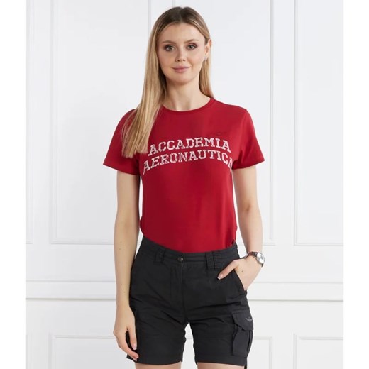 Aeronautica Militare T-shirt | Regular Fit ze sklepu Gomez Fashion Store w kategorii Bluzki damskie - zdjęcie 167965870