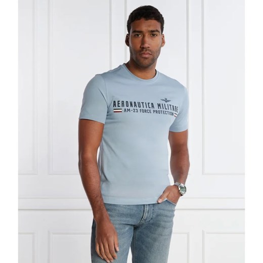 T-shirt męski Aeronautica Militare w stylu młodzieżowym 
