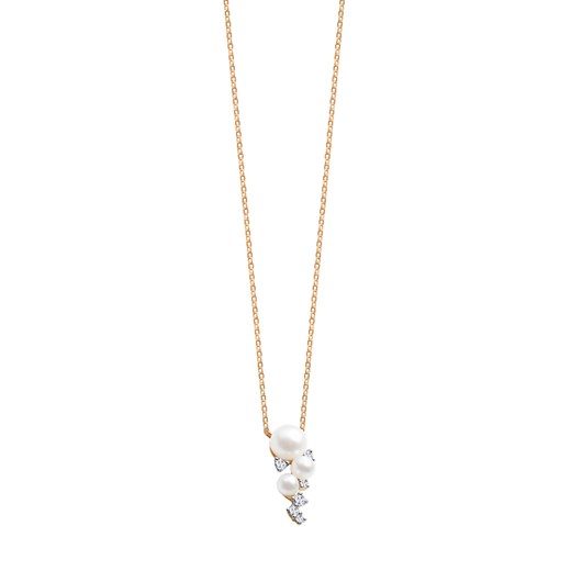 Naszyjnik złoty z perłami, szafirami i diamentami ze sklepu YES.pl w kategorii Naszyjniki - zdjęcie 167967104