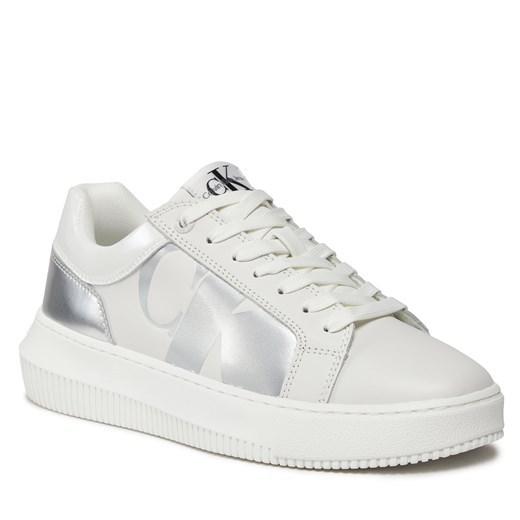 Trampki damskie Calvin Klein sportowe białe na jesień