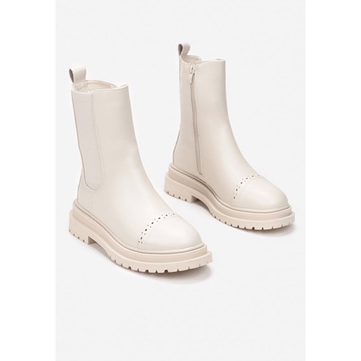 Beżowe Botki Palena Renee 41 renee.pl okazja