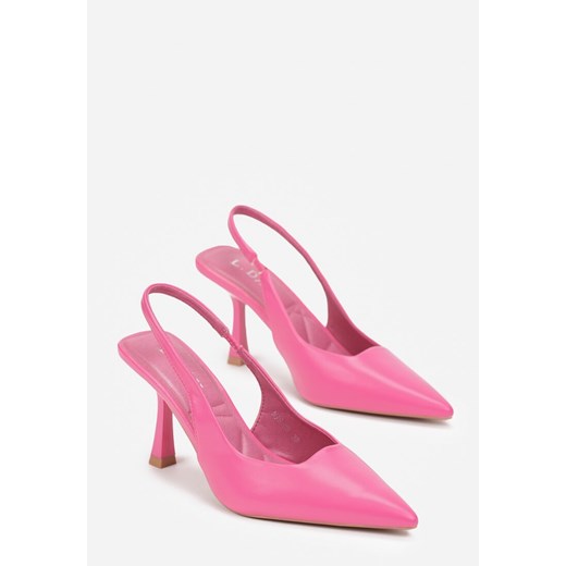 Fuksjowe Eleganckie Czółenka na Niskiej Szpilce Kaysle Renee 38 okazyjna cena renee.pl