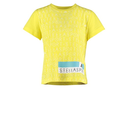adidas Performance Tshirt z nadrukiem yellow zest zalando zolty abstrakcyjne wzory