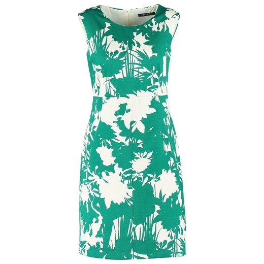 ESPRIT Collection Sukienka letnia amazing green zalando turkusowy bawełna