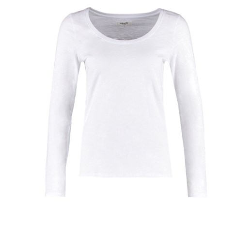 Zalando Essentials Bluzka z długim rękawem white zalando bialy abstrakcyjne wzory