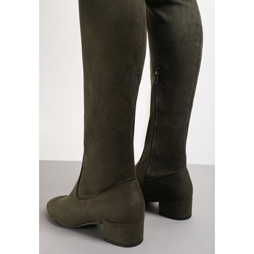 Zielone Kozaki Genial Renee 37 wyprzedaż renee.pl