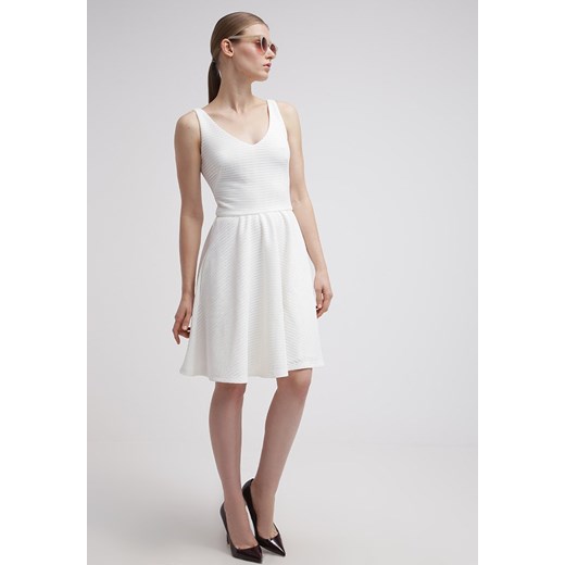 Morgan RACAPI Sukienka z dżerseju blanc zalando  krótkie