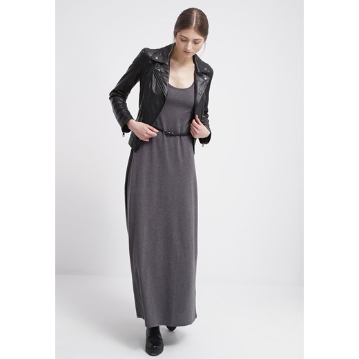 Zalando Essentials Sukienka z dżerseju dark grey melange zalando szary długie