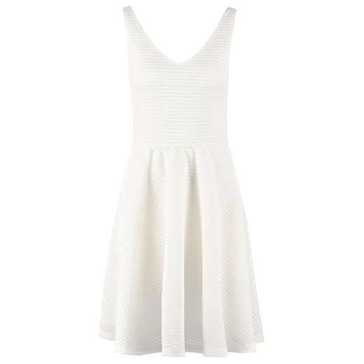 Morgan RACAPI Sukienka z dżerseju blanc zalando bialy abstrakcyjne wzory