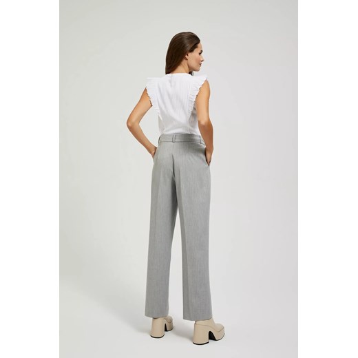 Szare spodnie damskie Moodo.pl casualowe 
