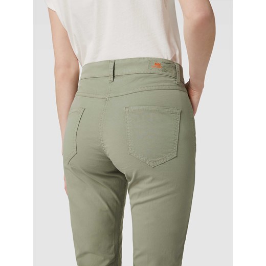 Spodnie capri z wyhaftowanym logo model ‘SUMMER CLEAN’ Mac 42 Peek&Cloppenburg  wyprzedaż