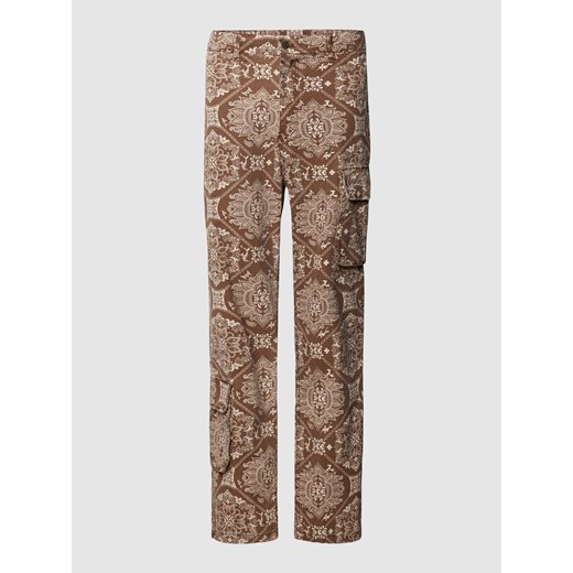 Spodnie materiałowe z nakładanymi kieszeniami z patką ze sklepu Peek&Cloppenburg  w kategorii Spodnie męskie - zdjęcie 168080022