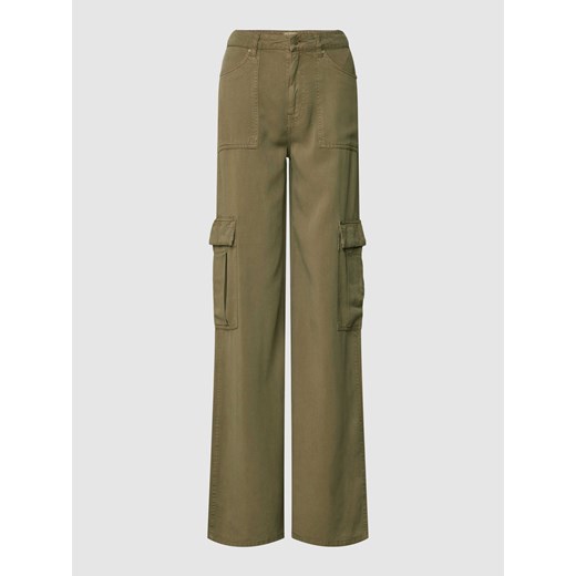 Spodnie cargo z lyocellu z nakładanymi kieszeniami model ‘LUANA’ ze sklepu Peek&Cloppenburg  w kategorii Spodnie damskie - zdjęcie 168080911