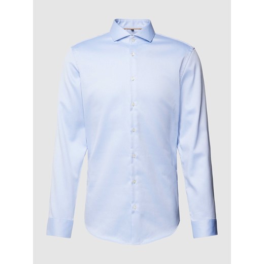 Koszula biznesowa o kroju slim fit z kołnierzykiem typu cutaway ze sklepu Peek&Cloppenburg  w kategorii Koszule męskie - zdjęcie 168081104