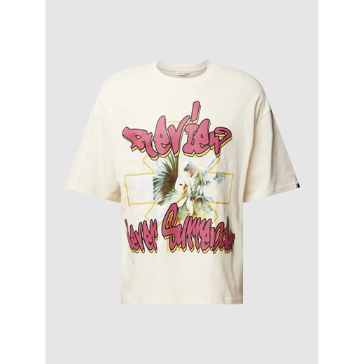 T-shirt z nadrukiem z motywem i napisem ze sklepu Peek&Cloppenburg  w kategorii T-shirty męskie - zdjęcie 168081194