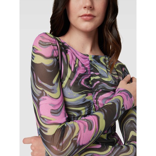 Bluzka z długim rękawem i graficznym wzorem na całej powierzchni model ‘Jeevan’ Mbym L promocyjna cena Peek&Cloppenburg 