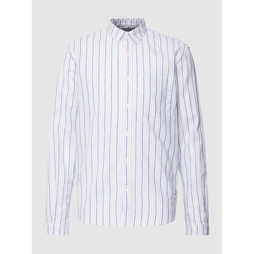 Koszula casualowa o kroju relaxed fit ze wzorem w paski ze sklepu Peek&Cloppenburg  w kategorii Koszule męskie - zdjęcie 168082723