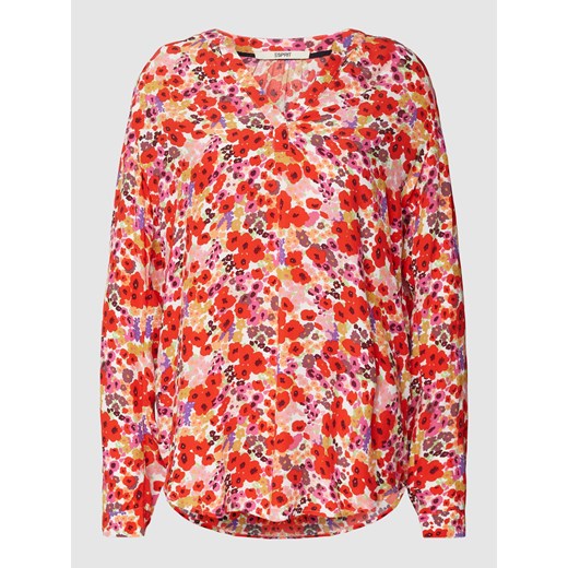 Bluzka z wiskozy z kwiatowym wzorem ze sklepu Peek&Cloppenburg  w kategorii Bluzki damskie - zdjęcie 168083354
