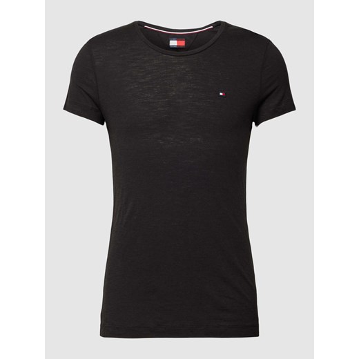 T-shirt z dodatkiem wiskozy w jednolitym kolorze ze sklepu Peek&Cloppenburg  w kategorii T-shirty męskie - zdjęcie 168083813