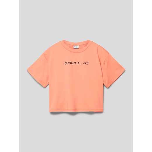 T-shirt z nadrukiem z logo model ‘RUTILE’ ze sklepu Peek&Cloppenburg  w kategorii Bluzki dziewczęce - zdjęcie 168083904