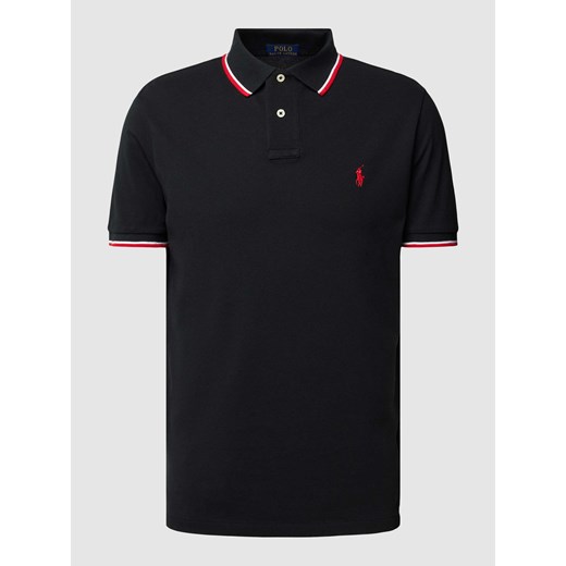 Koszulka polo z paskami w kontrastowym kolorze ze sklepu Peek&Cloppenburg  w kategorii T-shirty męskie - zdjęcie 168085204