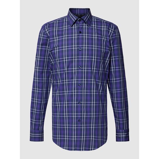 Koszula biznesowa o kroju slim fit ze wzorem w kratę model ‘Hank’ ze sklepu Peek&Cloppenburg  w kategorii Koszule męskie - zdjęcie 168085402