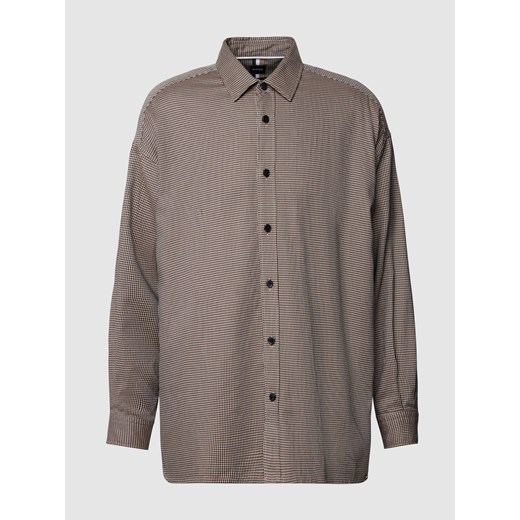 Koszula casualowa z fakturowanym wzorem model ‘Drew’ ze sklepu Peek&Cloppenburg  w kategorii Koszule męskie - zdjęcie 168085463