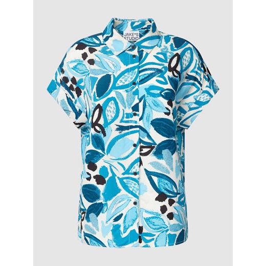 Bluzka koszulowa z wiskozy ze wzorem na całej powierzchni ze sklepu Peek&Cloppenburg  w kategorii Koszule damskie - zdjęcie 168085772