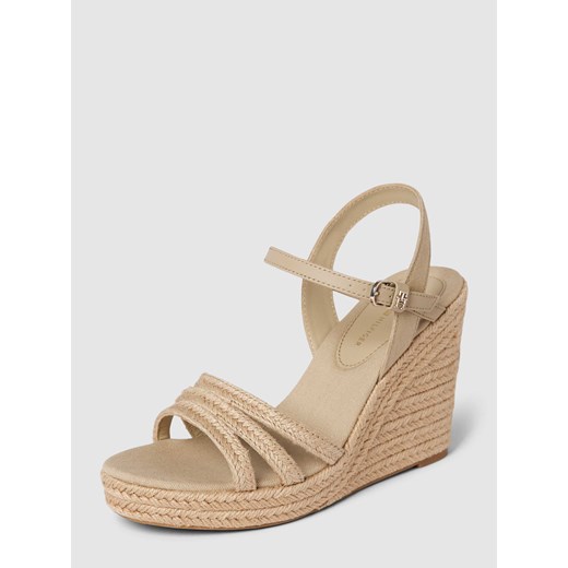 Buty na koturnie z detalem z logo model ‘ESSENTIAL’ Tommy Hilfiger 38 okazyjna cena Peek&Cloppenburg