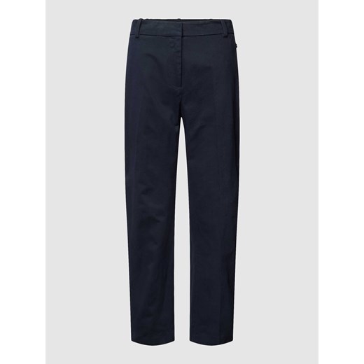Spodnie materiałowe z detalem z logo model ‘ESSENTIAL’ ze sklepu Peek&Cloppenburg  w kategorii Spodnie damskie - zdjęcie 168086274