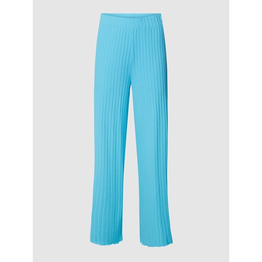 Spodnie materiałowe z efektem prążkowania ze sklepu Peek&Cloppenburg  w kategorii Spodnie damskie - zdjęcie 168086492