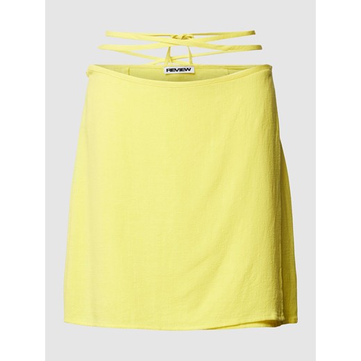 Spódnica mini z wiązanym detalem ze sklepu Peek&Cloppenburg  w kategorii Spódnice - zdjęcie 168087184