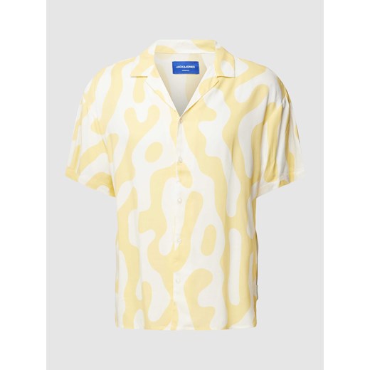 Koszula casualowa z wiskozy ze wzorem na całej powierzchni model ‘OCEANDAY’ ze sklepu Peek&Cloppenburg  w kategorii Koszule męskie - zdjęcie 168087610