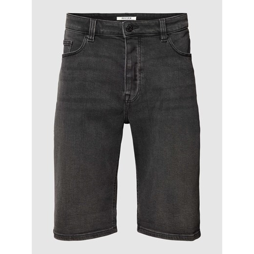 Szorty jeansowe z naszywką z logo ze sklepu Peek&Cloppenburg  w kategorii Spodenki męskie - zdjęcie 168088334